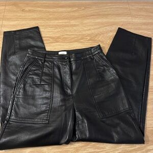 Wilfred Black Leather Trousers